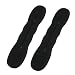 Produktbild sourcingmap® 2 x schwarz Frisurenhilfe Schwamm Twister Dutt Unterlage Haarknoten biegsam 9"