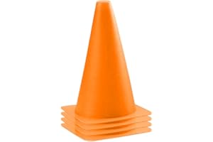 BodyRip Football Rugby Agility Soccer Jogging Training Marking Cones Markers 4pcs Orange
