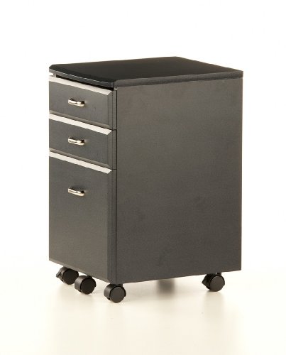 hjh OFFICE 673800 Rollcontainer EKON graphit, inkl. 3 Schübe, grundsolide Verarbeitung, optimal für Schreibtisch, Büromöbel, Schreibtisch Container, Rollkontainer Büro, Rollkontainer mit Schubladen - 14
