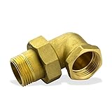 Stabilo-Sanitaer Messing Fitting Winkelverschraubung 1 Zoll IG/AG DN25