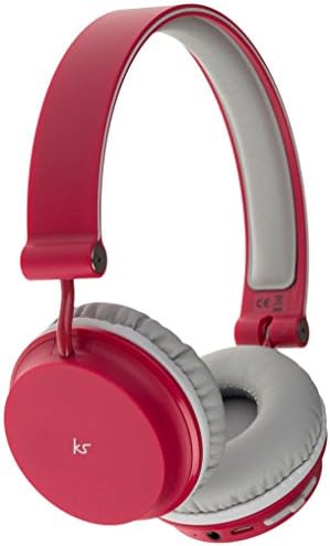 KitSound Metro Wireless On-Ear Bluetooth Headphones for Smartphone and Tablet - Red
