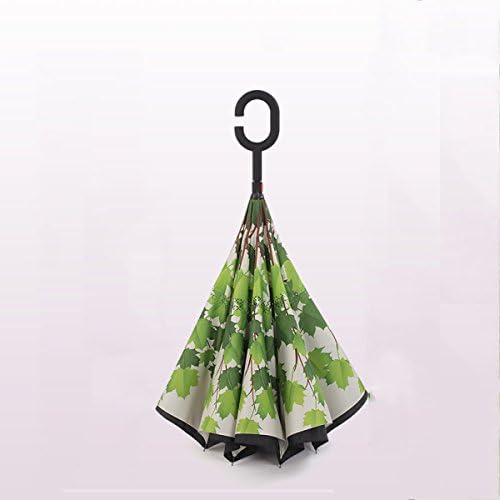 thunfer Umbrella C-type Umbrella Parasols Double Long-handled Umbrella Free Creative Men And Women Folding Portable,N