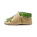 Sayoyo Dinosaur Anti-skid Soft Sole Leather Baby Crib Shoes(6-12 Months, Beige)