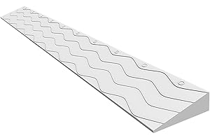 REALN Tragbare Türschwellenrampen, Rampe Rollstuhl, Kunststofframpe zum Kehren von Roboterrollern und Fahrrädern (Color : A, Size : 100x10x3.5cm)