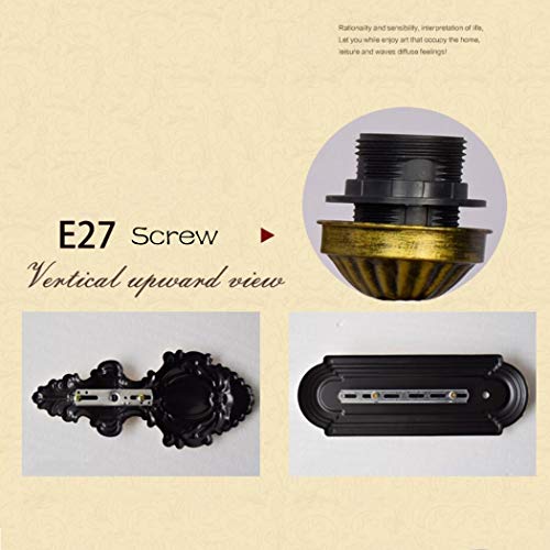 YJFFAN Im Europäischen Stil Einfache Wand Lampe Tiffany Stil Buntglas Einzel Kopf/Doppelkopf Wandleuchten Schlafzimmer Nacht Leiste Gang Balkon Kristall Klammer Licht, B