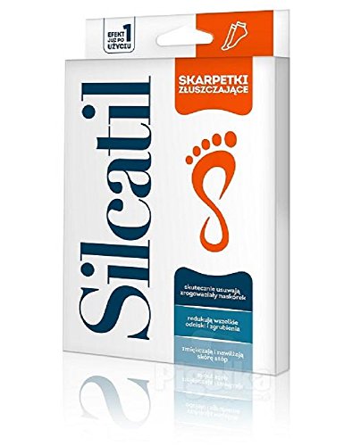 SILCATIL exfoliating SOCKS callus & hard skin remover, foot mask Peel Away Calluses and Dead Skin