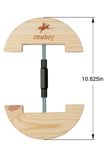 Cowboy® Bunt verstellbar Mütze Heavy Duty Keilrahmen Kleine Größe 6 1/5,1 cm bis 9 1/5,1 cm Größe 7 1/5,1 cm zu 10 5/20,3 cm, holz, schwarz, L - 4