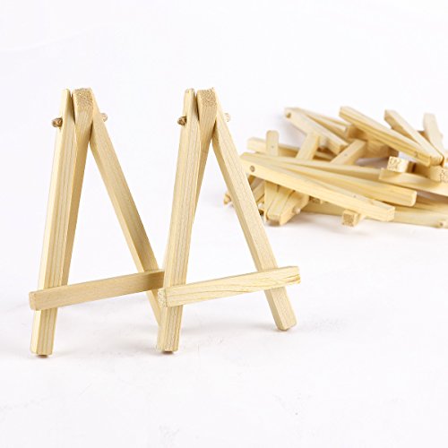 10 x Holz Ministaffelei Platzkarte Tischkartenhalter Namesschild Tischdeko Hochzeit