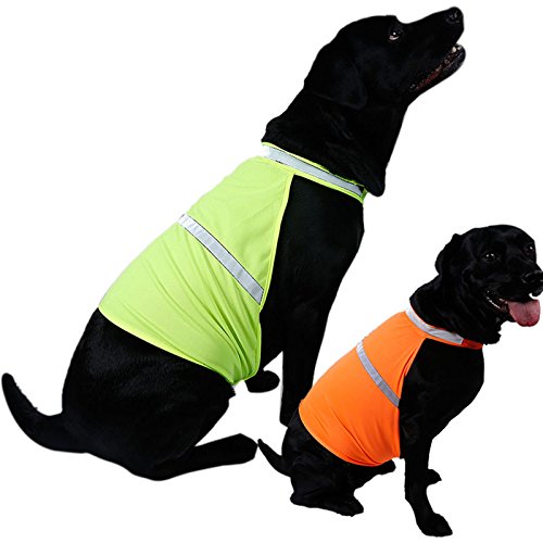 Hrph-Pets-Fluorescent-Security-Dog-Reflective-Vest-Clothes-Safety-Luminous-Waterproof-Pet-Clothing
