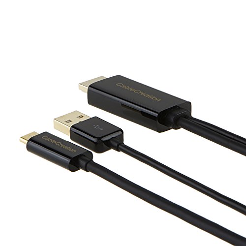 CableCreation 6.5FT USB Typ C (USB-C) zum HDMI MHL Kabel für Nexus Letv smartphone oder andere Tabletten und Smartphones mit USB-Art C-Hafen, 2 Meter / Schwarzes - 3