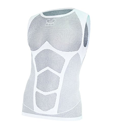 OxyBurn - Maglia Senza Maniche Trax DOT-Net One Jersey, Uomo, 5090, White, Size One Size