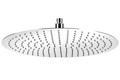 Kopfbrause rund 30 cm Regendusche Regenbrause Brausekopf Duschkopf Edelstahl poliert