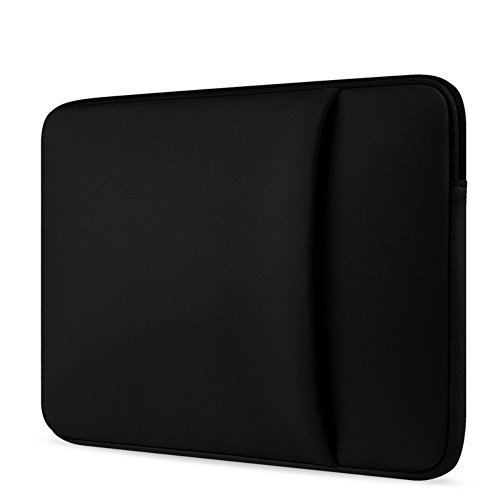 Balai Doppel-tasche Reißverschluss Computer Bag Notebook Schutz Paket Tragbar Notebook Taschen Hüllen, 13 inch Schwarz