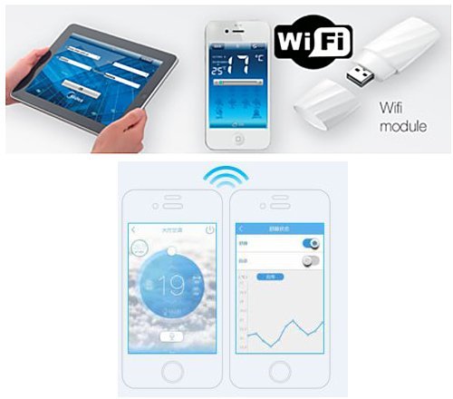 A++/A+ WiFi WLAN Golden-Fin 12000 BTU 3,5 kW Split Klimaanlage INVERTER Klimagerät und Heizung SmartHome Modell 2017 - 4