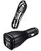 Produktbild Samsung Modulares 2 Ampere Twin Kfz Ladekabel Ladegerät - Micro-USB - Schwarz - für kompatible Mobiltelefone mit Micro USB Ladeanschluss