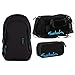 Produktbild Satch SLEEK Black Bounce 3er Set Schulrucksack + Sporttasche + Schlamperbox