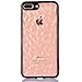 Produktbild CreWin iPhone 7 Plus Hülle iPhone 8 Plus Hülle Weiche Silikon TPU Handyhülle Bling Glitzer 3D Diamant Form Crystal Schutzhülle Stoßfeste und Frame Plating Bumper Case Ultra Slim Protective Cover Transparent Durchsichtig Backcover Abdeckung Handytasche - Schwarz