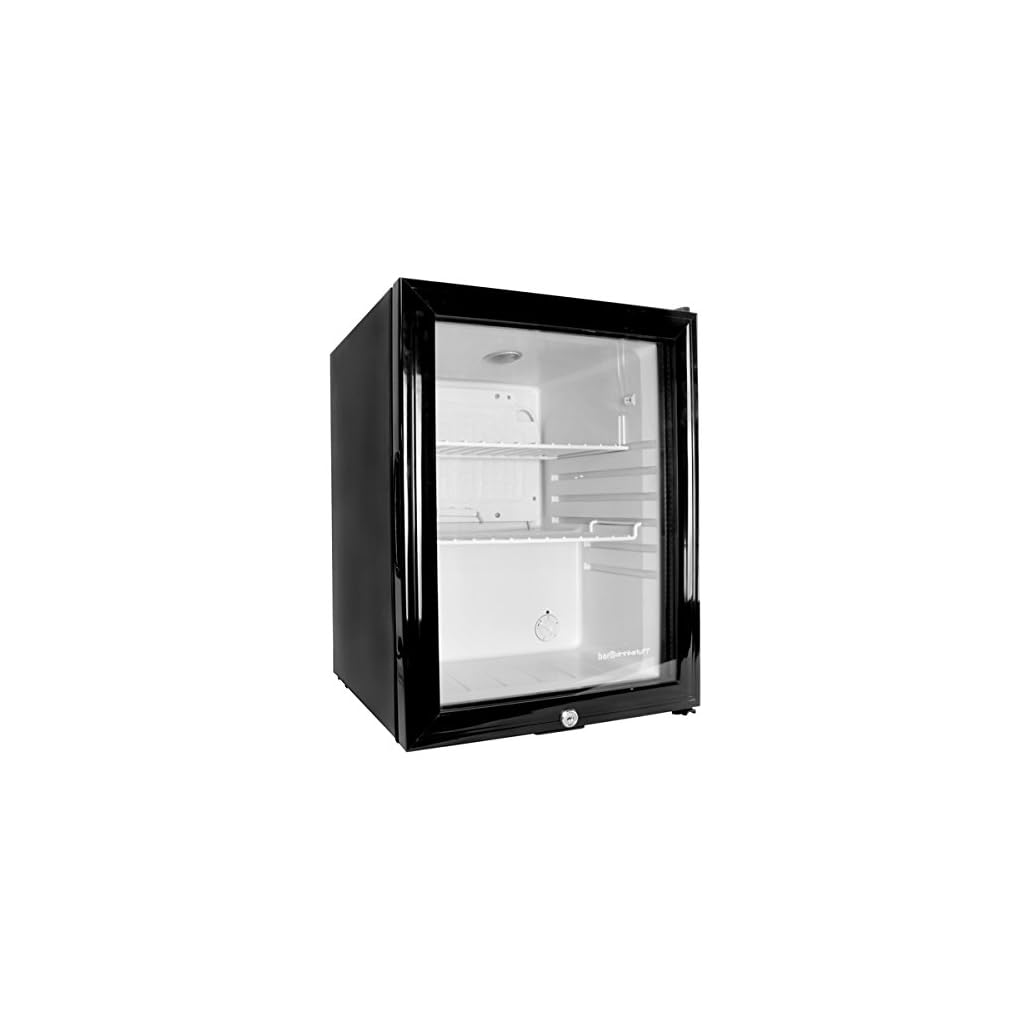 Frostbite Glass Door Mini Bar 35ltr Counter Top Fridge with Lock