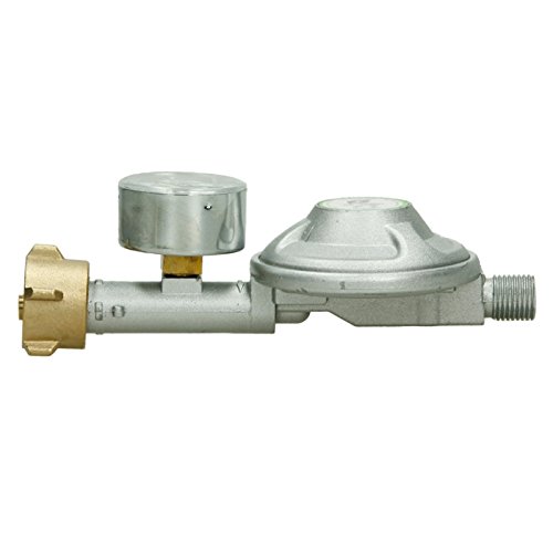 ECD Germany 50 mbar Druckminderer mit Manometer Gasdruckregler + 40 cm Mitteldruck-Propanschlauch Gasdruckschlauch Gasschlauch - 5
