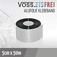50m Alu-Klebeband für Frostschutz Heizkabel von VOSS.eisfrei und zur Montage der Dachrinnenheizung.