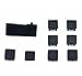 Produktbild HDD Swivel Door Rubber Feet Pad Plastic Screw Cover Kit für PS3 Slim ( Pack of 9 )