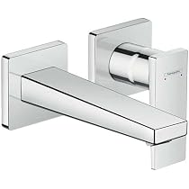 Hansgrohe Metropol Waschbeckenarmatur – Moderne 2-Griff-Armatur In Chrom, Wassersparend Mit Niedrigem Durchfluss
