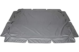 LIUMMRCY Swing Chair Canopy Replacement 3 Seater Garden Swing Seat Canopy Cover Garden Hammock Cover Waterproof Rip Proof Replacement Canopy for Garden Swing (Grey, Small) swing chair canopy