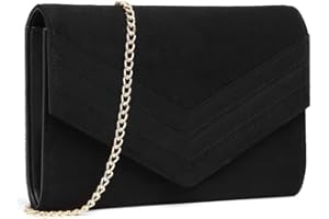 Miss Lulu Femme Pochette et Clutches - Sac à Main avec Bandoulière de Chaîne - Damen Crossbody Bag pour Cérémonie Mariage