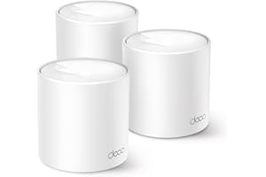 TP-Link Deco WiFi 6 Mesh AX1500Mbps Deco X1500(3-Pack), Système WiFi 6 pour Toute la Maison, Couverture de 520㎡, Installation Facile, Contrôle Parental, Compatible avec Toutes Les Box Fibre