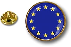 Akachafactory Spilla Pin pin's Spille spilletta Bandiera Badge Europa Unione Europea UE Giacca