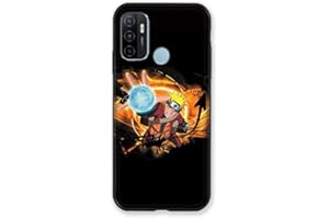 Cokitec Carcasa para OPPO A53 y A53S Manga Naruto, Color Negro