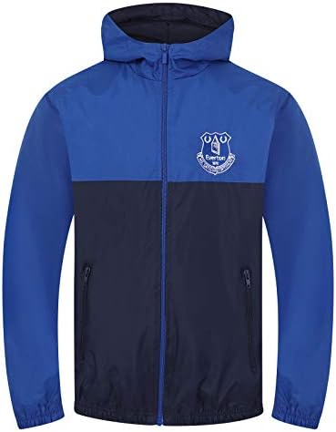 Everton FC Boys Jacket Shower Windbreaker Kids Official Football Gift