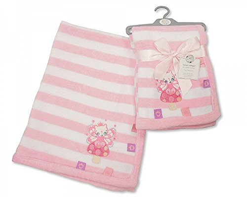 Snuggle Baby Pram Blanket Baby Girls / Baby Boys New Born Pram Fleece Blanket Baby Wrap Crib Mosses Basket (Pink Fairy)