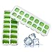 Produktbild Prevently 2 Stück Eiswürfelform, eiswürfelbehälter,Silikon Eiswuerfel Form Eiswuerfelbehaelter mit Deckel Ice Tray Ice Cube 14-Fach, Kühl Aufbewahren