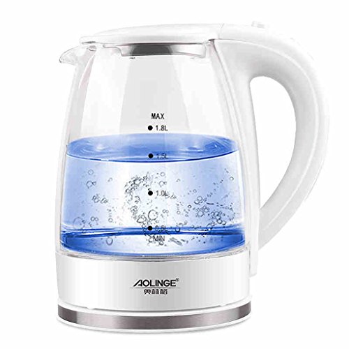 XJRHB Bouilloire lectrique en Verre 304 en Acier Inoxydable Isolation Domestique Automatique arrt de la marmite Pot Rapide 22.7 * 22cm