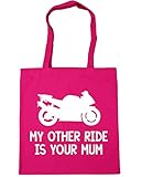  HippoWarehouse Bolsa de playa de Algodón Mujer rosa fucsia Talla única
