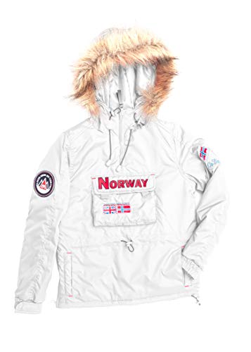 ALPHADVENTURE Goandwin Chaqueta Tipo Canguro TANAREG JR para Niña Blanca Talla 14