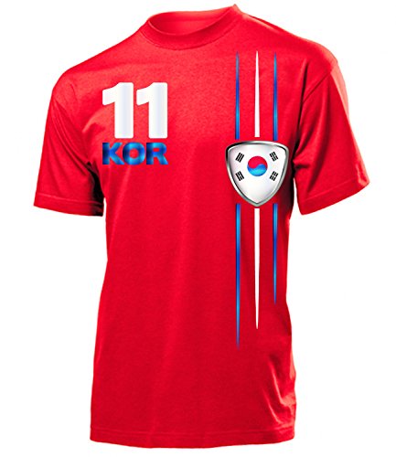 Golebros South Korea Fanshirt Streifen 3312 Herren T-Shirt (H-R) Gr. L