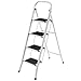 Produktbild VonHaus Schwerlast Klappbare Transportfähige 4 Stufen Stehleiter Leiter Stahl