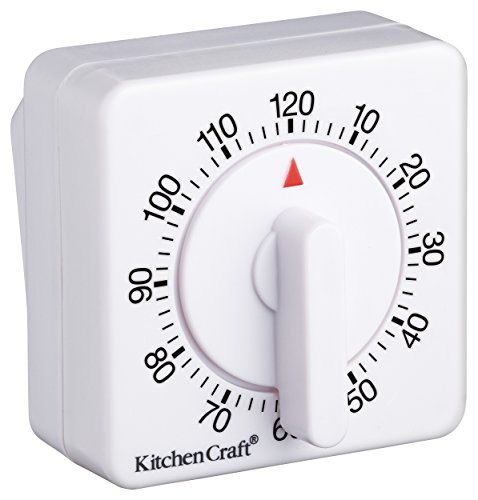 Kitchen Craft Deluxe Timer, halbrund, 120 Minuten