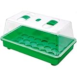 ROMBERG 74338 Zimmergewächshaus 38x25x19 cm mit lüftbarer Abdeckhaube