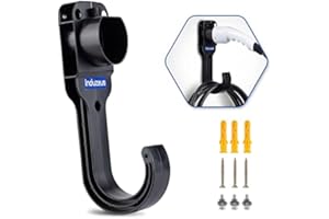 Induzeug Type 2 EV Charger Cable Wall Mount, EV Charging Cable Organiser for Wallbox Charging Station Wall Connector Holder, Fits Most EU Standards EVs