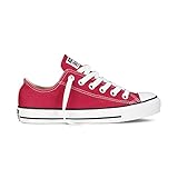 converse canvas ox black  Converse Chuck Taylor All Star Classic CTAS Damen Herren Unisex Canvas Sneaker Sportschuhe mit Cultz Aufkleber Rot 41,5