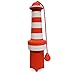 ROGZ LH02-C Lighthouse Dog Fetch Toy/schwimmendes Wurfspielzeug, rot/weiß