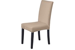 Veakii R Coprisedie con Schienale 6 Pezzi, coprisedia per Sala da Pranzo Mobili da Cerimonia Nuziale Moderni, Hotel, Ristorante Decor (Kaki, 6 Pezzi)