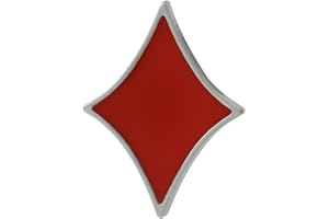 Hitrod Broche pour pull - Broche en forme de cœur - Broche en forme de cœur - Broche de carte de jeu de poker As - Épinglettes amusantes - Esthétique - Pour sac à dos, chapeau, veste, pull, vêtements
