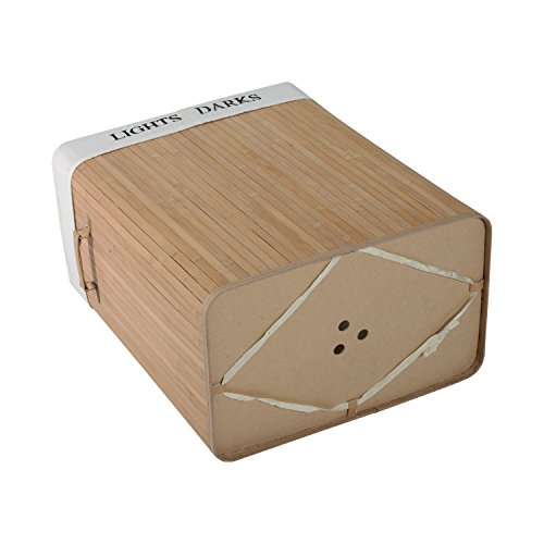 Homcom® Wäschekorb Wäschetruhe Wäschebox Wäschesammler Wäschesortierer 100L Bambus - 6