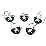 Piratas Disfraz Ojo Tapa (Paquete con 5 unidades)