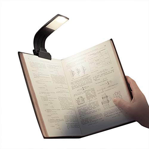 Luposwiten Clip-on LED Luz de Lectura lámpara de luz Flexible de Brazo E-Reader Recargable de Luz Natural con USB Recargable, 4 Modos de Intensidad, Tono de Luz Seleccionable, Clip de Mesa Desmontable
