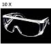 Produktbild 10 Stück Schutzbrille Vollsichtbrille Augenschutz Vollsicht Laborbrille Sichtschutz en166